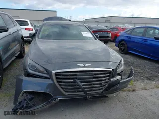 2018 Genesis G80 3.8L with VIN KMHGN4JE7JU262623, listed as a IAAI auction lot 41230215 with 94,006 mi miles. Bid and sale history available at carsss.com. Image 13.