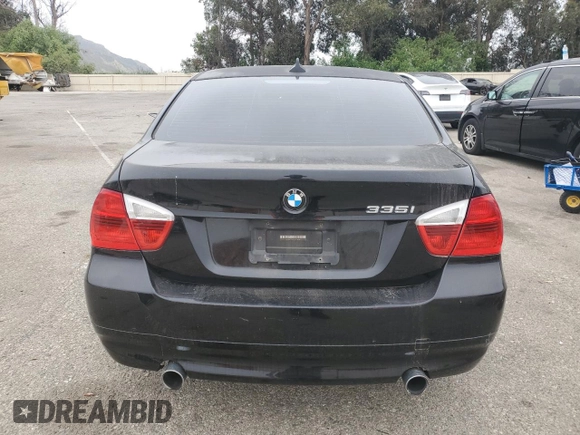 2007 BMW 3 Series 335i with VIN WBAVB73547VF54459, listed as a Copart auction lot 59791315 with 127,018 mi miles and Salvage title. Bid and sale history available at DreamBid. Image 6.