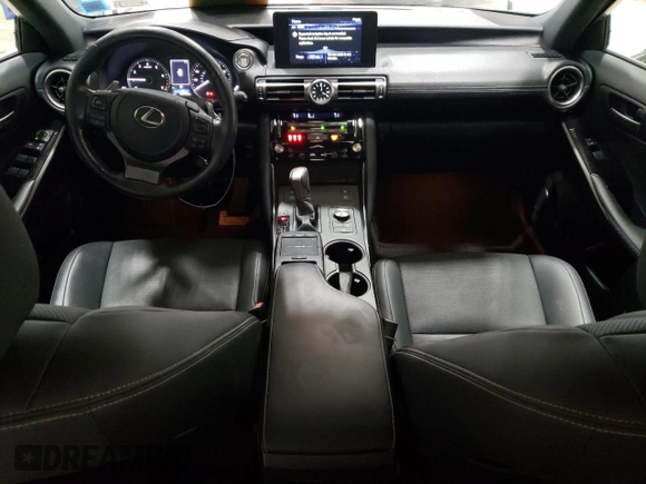 2021 Lexus IS with VIN JTHC81F20M5047119, listed as a Copart auction lot 87602185 with 16,575 mi miles and Salvage Title. Bid and sale history available at carsss.com. Image 8.
