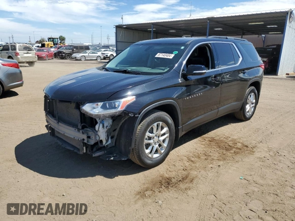 2020 Chevrolet Traverse LT Cloth with VIN 1GNERGKW9LJ299936, listed as a Copart auction lot 67140404 with 77,034 mi miles and Salvage Title. Bid and sale history available at carsss.com. Image 1.