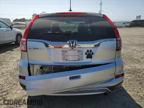 2015 Honda CR-V EX-L with VIN 2HKRM3H70FH522945, listed as a Copart auction lot 55135525 with 79,436 mi miles and Salvage Title. Bid and sale history available at DreamBid. Image 6.
