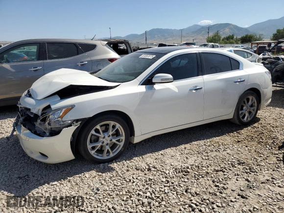 2012 Nissan Maxima SV with VIN 1N4AA5AP9CC847179, listed as a Copart auction lot 61097075 with 98,996 mi miles and Salvage title. Bid and sale history available at DreamBid. Image 1.