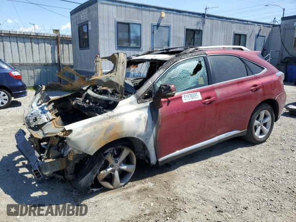 2012 Lexus RX 350 with VIN 2T2ZK1BA6CC077670, listed as a Copart auction lot 51578885 with Not provided miles and Non repairable. Bid and sale history available at DreamBid. Image 1.