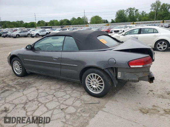 2005 Chrysler Sebring with VIN 1C3EL45X15N656183, listed as a Copart auction lot 58348475 with Not provided miles and Salvage title. Bid and sale history available at DreamBid. Image 2.