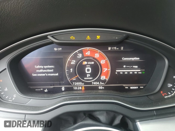 2018 Audi SQ5 Premium Plus with VIN WA1A4AFY0J2176476, listed as a Copart auction lot 53532664 with 72,600 mi miles and . Bid and sale history available at DreamBid. Image 9.