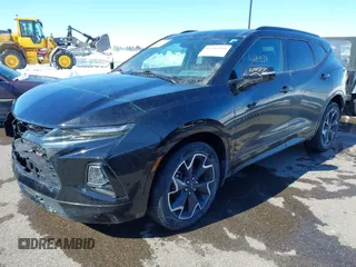 2019 Chevrolet Blazer RS with VIN 3GNKBJRS2KS654806, listed as a IAAI auction lot 41694939 with 107,436 mi miles and . Bid and sale history available at DreamBid. Image 17.