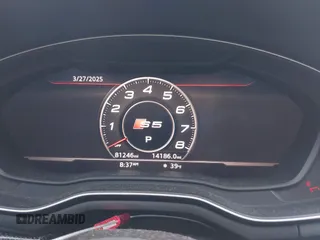 2018 Audi S5 Sportback Prestige z VIN WAUC4CF52JA051630, wystawiony jako IAAI lot #41826034 z przebiegiem 81 246 mil mil oraz . Historia ofert i sprzedaży dostępna na DreamBid. Obrazek 7.
