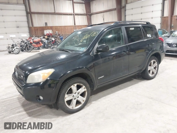 2007 Toyota RAV4 Sport with VIN JTMBK32V375013092, listed as a IAAI auction lot 41758485 with 163,021 mi miles. Bid and sale history available at carsss.com. Image 2.