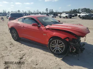 2015 Ford Mustang GT with VIN 1FA6P8CF4F5332710, listed as a Copart auction lot 48941175 with 14,321 mi miles and Salvage Title. Bid and sale history available at DreamBid. Image 4.