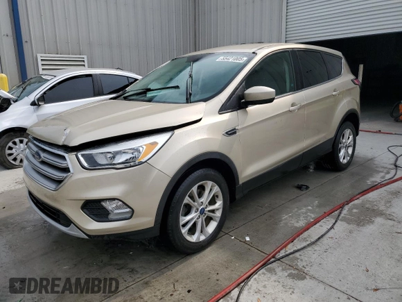 2017 Ford Escape SE z VIN 1FMCU0GDXHUE24683, wystawiony jako Copart lot #55421005 z przebiegiem 161 758 mil mil oraz Szkoda całkowita • Salvage title. Historia ofert i sprzedaży dostępna na DreamBid. Obrazek 1.
