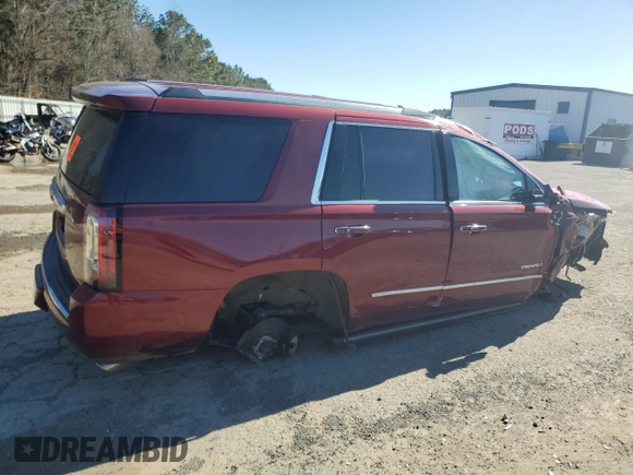 2016 GMC Yukon Denali with VIN 1GKS1CKJ3GR394861, listed as a Copart auction lot 47296535 with 0 mi miles and Salvage Title. Bid and sale history available at carsss.com. Image 3.