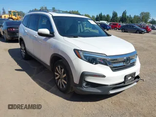 2020 Honda Pilot EX-L z VIN 5FNYF6H56LB010316, wystawiony jako IAAI lot #42433400 z przebiegiem 48 764 mil mil oraz . Historia ofert i sprzedaży dostępna na DreamBid. Obrazek 1.