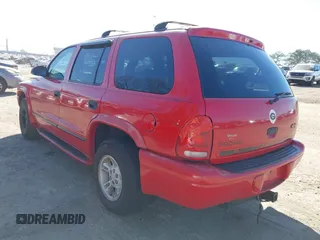 1999 Dodge Durango with VIN 1B4HR28YXXF550566, listed as a IAAI auction lot 41685392 with 189,315 mi miles and . Bid and sale history available at DreamBid. Image 3.