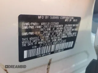 2021 Subaru Forester Limited с VIN JF2SKAUC4MH554048, выставлен на аукционе Copart как лот 55812475 с пробегом 25 708 миль миль и Списание • Salvage title. История ставок и продаж доступна на DreamBid. Изображение 13.