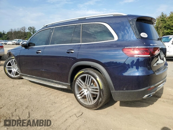 2022 Mercedes-Benz GLS with VIN 4JGFF5KE4NA706416, listed as a Copart auction lot 67030163 with 21,153 mi miles. Bid and sale history available at carsss.com. Image 2.