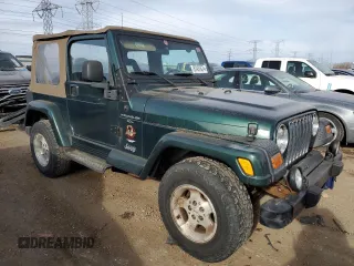 2000 Jeep Wrangler Sahara with VIN 1J4FA59S6YP739265, listed as a Copart auction lot 87437674 with 208,638 mi miles and Clean title. Bid and sale history available at DreamBid. Image 4.