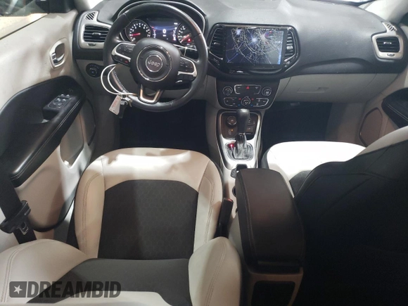 2018 Jeep Compass Latitude with VIN 3C4NJDBB3JT154795, listed as a Copart auction lot 60204275 with 56,167 mi miles and Salvage title. Bid and sale history available at DreamBid. Image 8.