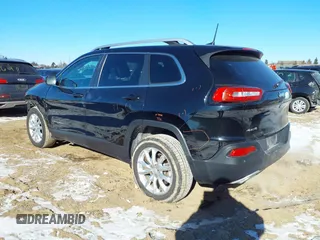 2017 Jeep Cherokee Limited with VIN 1C4PJMDS2HW636670, listed as a IAAI auction lot 41334870 with 122,973 mi miles. Bid and sale history available at carsss.com. Image 3.