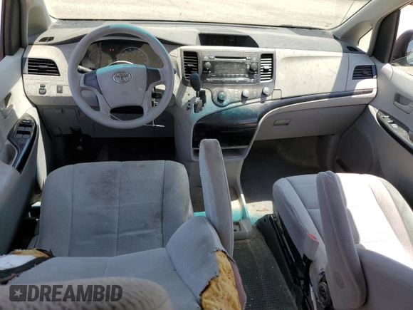2012 Toyota Sienna with VIN 5TDZK3DC5CS200137, listed as a Copart auction lot 59992945 with 90,183 mi miles and Salvage title. Bid and sale history available at DreamBid. Image 8.