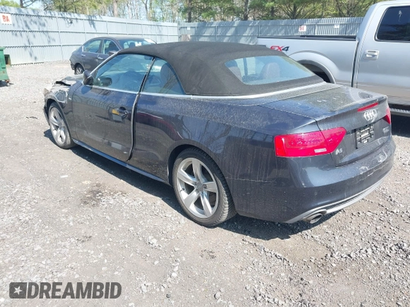 2016 Audi A5 Premium Plus with VIN WAUM2AFH2GN005516, listed as a IAAI auction lot 42181132 with 60,280 mi miles. Bid and sale history available at carsss.com. Image 3.