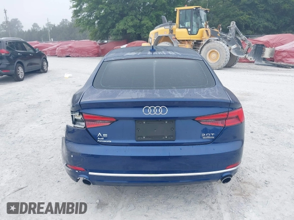 2018 Audi A5 Sportback Premium Plus with VIN WAUBNCF51JA010348, listed as a IAAI auction lot 42158517 with 78,731 mi miles and . Bid and sale history available at DreamBid. Image 16.