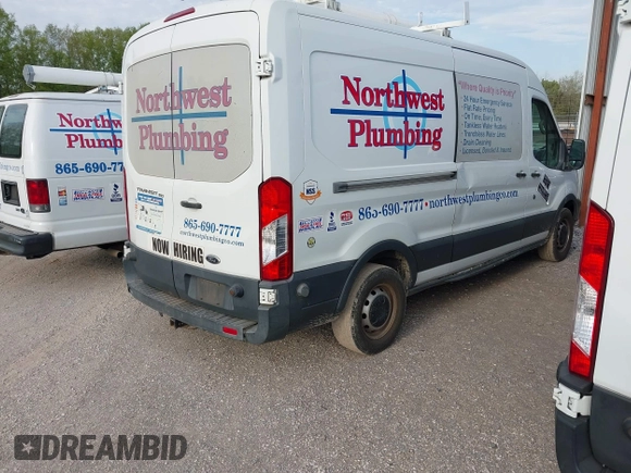2015 Ford Transit Cargo with VIN 1FTNE2CM7FKA78466, listed as a IAAI auction lot 42074455 with 214,797 mi miles and . Bid and sale history available at carsss.com. Image 4.