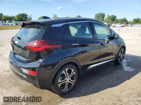 2021 Chevrolet Bolt EV Premier with VIN 1G1FZ6S04M4109942, listed as a Copart auction lot 60393574 with 46,871 mi miles and Salvage title. Bid and sale history available at DreamBid. Image 3.