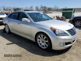 2013 Hyundai Equus Signature z VIN KMHGH4JH0DU060356, wystawiony jako Copart lot #47868434 z przebiegiem 152 903 mil mil oraz Szkody całkowita. Historia ofert i sprzedaży dostępna na DreamBid. Obrazek 4.