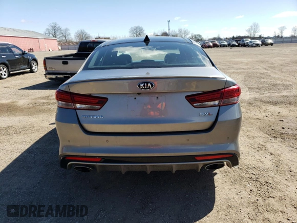 2016 Kia Optima SXL Turbo with VIN 5XXGV4L21GG083385, listed as a Copart auction lot 53548285 with 73,096 mi miles and Salvage title. Bid and sale history available at DreamBid. Image 6.