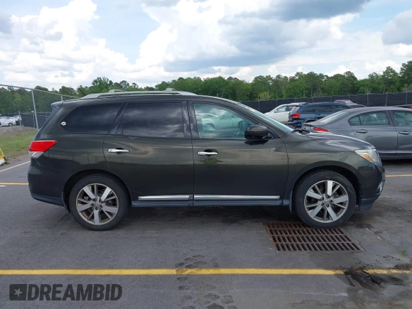 2016 Nissan Pathfinder Platinum with VIN 5N1AR2MM1GC601280, listed as a IAAI auction lot 42169483 with 179,332 mi miles. Bid and sale history available at carsss.com. Image 13.