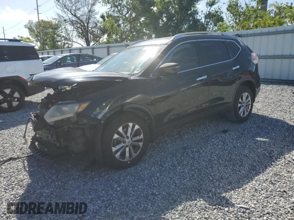 2016 Nissan Rogue SV with VIN KNMAT2MT7GP662915, listed as a Copart auction lot 51901305 with 169,129 mi miles and Salvage Title. Bid and sale history available at DreamBid. Image 1.