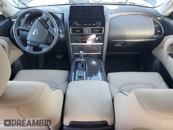 2023 Nissan Armada Platinum with VIN JN8AY2DA4P9404361, listed as a Copart auction lot 80467804 with 8,026 mi miles and Salvage Title. Bid and sale history available at carsss.com. Image 7.