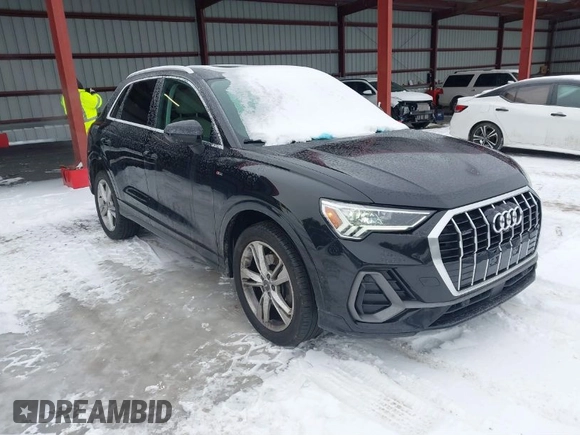 2020 Audi Q3 S line Prestige z VIN WA1FECF34L1043781, wystawiony jako IAAI lot #41500404 z przebiegiem 80 711 mil mil oraz . Historia ofert i sprzedaży dostępna na DreamBid. Obrazek 1.