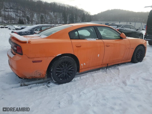 2014 Dodge Charger RT 100th Anniversary with VIN 2C3CDXCT4EH163838, listed as a Copart auction lot 87383134 with 197,003 mi miles and Salvage Title. Bid and sale history available at carsss.com. Image 3.