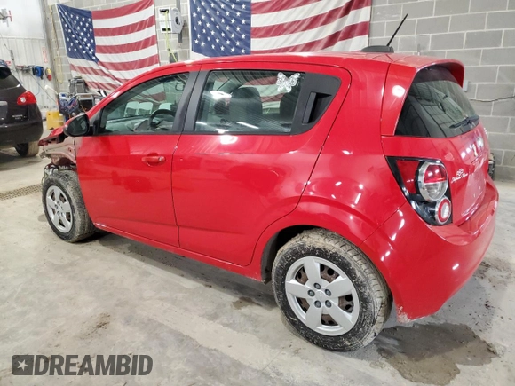 2015 Chevrolet Sonic LS with VIN 1G1JA6SH5F4163373, listed as a Copart auction lot 51759005 with 54,704 mi miles and Salvage title. Bid and sale history available at DreamBid. Image 2.