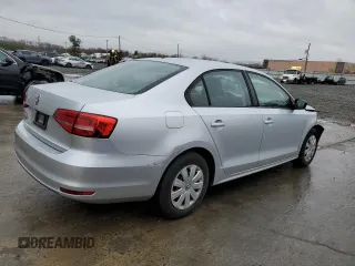 2015 Volkswagen Jetta S with VIN 3VW1K7AJ2FM303265, listed as a Copart auction lot 51550585 with 79,378 mi miles and Salvage title. Bid and sale history available at DreamBid. Image 3.