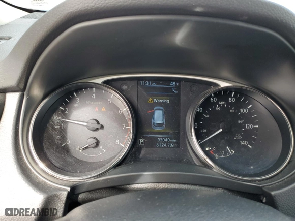 2016 Nissan Rogue SV with VIN JN8AT2MV1GW143824, listed as a Copart auction lot 46431685 with 93,040 mi miles and Salvage Title. Bid and sale history available at carsss.com. Image 9.