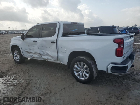 2024 Chevrolet Silverado 1500 Custom with VIN 3GCPABEK8RG445662, listed as a Copart auction lot 54160645 with 1,559 mi miles and Salvage Title. Bid and sale history available at DreamBid. Image 2.