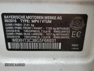 2016 BMW X1 xDrive28i z VIN WBXHT3C38G5F66931, wystawiony jako Copart lot #56720455 z przebiegiem 118 134 mil mil oraz Szkoda całkowita • Salvage title. Historia ofert i sprzedaży dostępna na DreamBid. Obrazek 13.