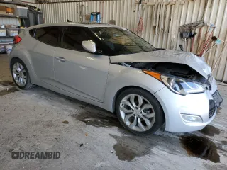 2013 Hyundai Veloster w/Gray Int with VIN KMHTC6AD6DU143201, listed as a Copart auction lot 54417395 with 120,688 mi miles and Salvage Title. Bid and sale history available at carsss.com. Image 4.