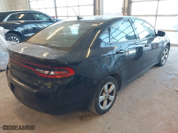 2016 Dodge Dart SXT with VIN 1C3CDFBB0GD717248, listed as a IAAI auction lot 41376813 with 157,454 mi miles. Bid and sale history available at carsss.com. Image 4.