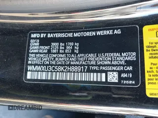 2019 MINI Hardtop 4 Door Cooper S with VIN WMWXU3C58K2H88917, listed as a IAAI auction lot 41750484 with 49,455 mi miles and . Bid and sale history available at DreamBid. Image 9.