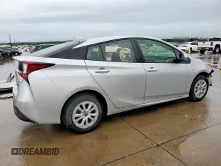 2021 Toyota Prius L Eco with VIN JTDKAMFU1M3142014, listed as a Copart auction lot 55038365 with 76,211 mi miles and Salvage title. Bid and sale history available at DreamBid. Image 3.