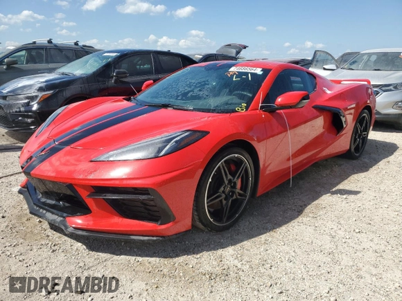 2020 Chevrolet Corvette 1LT with VIN 1G1Y62D41L5115717, listed as a Copart auction lot 74686564 with 0 mi miles and Non Repairable. Bid and sale history available at carsss.com. Image 1.