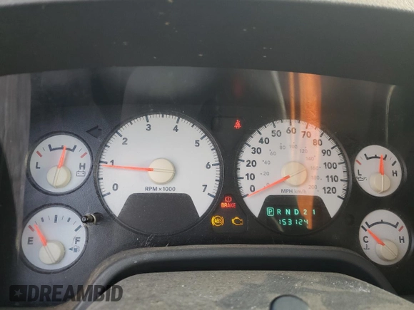 2007 Dodge Ram 2500 SLT with VIN 1D7KS28D17J577989, listed as a Copart auction lot 68257074 with 153,124 mi miles and Clean Title. Bid and sale history available at carsss.com. Image 9.
