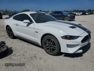 2023 Ford Mustang GT with VIN 1FA6P8CF5P5302262, listed as a Copart auction lot 57339775 with 41,952 mi miles and Salvage title. Bid and sale history available at DreamBid. Image 4.