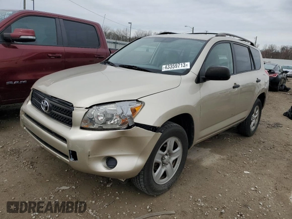 2008 Toyota RAV4 with VIN JTMZD33V085106239, listed as a Copart auction lot 43359713 with 195,440 mi miles and Non Repairable. Bid and sale history available at carsss.com. Image 1.