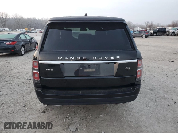 2019 Land Rover Range Rover HSE with VIN SALGS2SV7KA541100, listed as a Copart auction lot 86138804 with Not provided miles and Salvage title. Bid and sale history available at DreamBid. Image 6.