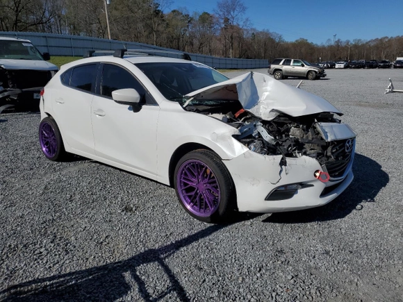 2018 Mazda Mazda3 5-Door Touring with VIN 3MZBN1L32JM192779, listed as a Copart auction lot 49583785 with 0 mi miles and Salvage Title. Bid and sale history available at carsss.com. Image 4.