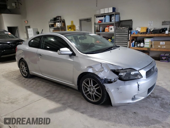 2006 Scion tC with VIN JTKDE177860078085, listed as a Copart auction lot 53103045 with 245,259 mi miles and Salvage Title. Bid and sale history available at carsss.com. Image 4.